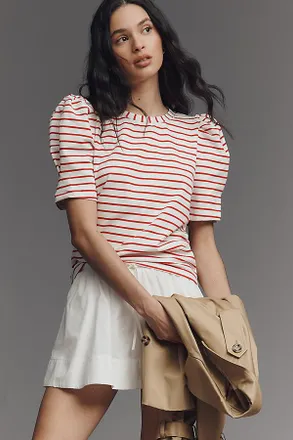 English Factory Puff-Sleeve Tee