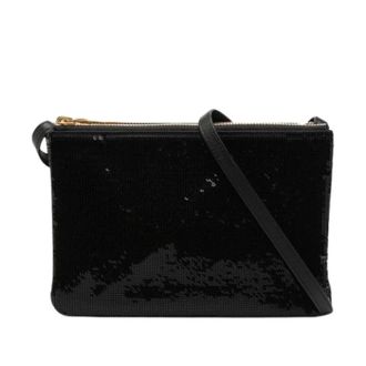 Celine Pre-owned Cross Body Bags, female, Black, Size: ONE SIZE Pre-owned Trio Crossbody Bag