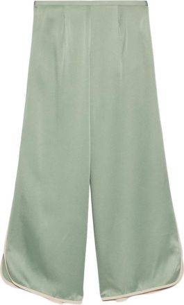 Forte_Forte pleated trousers - women - Fabric - III - Green