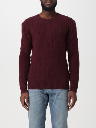 Polo Ralph Lauren Crewneck Jumper in Wool and Cashmere with Embroidered Pony Logo