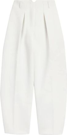 Jacquemus Pantaloni Le Ovalo - 100 WHITE