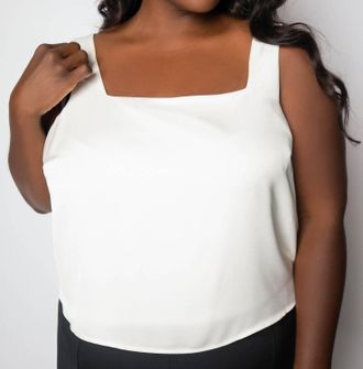 Nic+Zoe Statement Tank In Cream