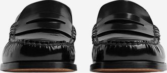 Bottega Veneta Womens Truman Calfskin Loafers Black