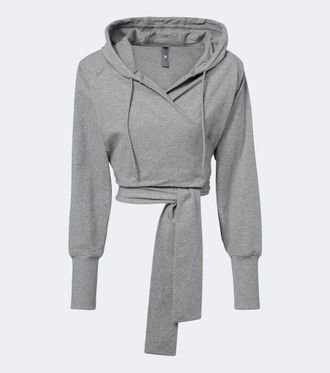 adidas by Stella McCartney Cropped jersey hoodie