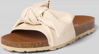 Verbenas Slipper mit Zierschleife Modell Roxy in Weiss, Gr&ouml;&szlig;e 39