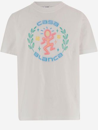 Casablanca Baumwoll-T-Shirt mit Logo
