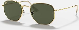 Ray-Ban Mens Hexagonal Sunglasses In Polished Gold