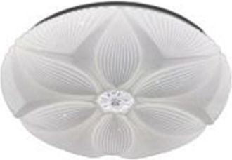 Trade Shop Trade Shop Traesio - Plafoniera Soffitto Lampada Led Decoro Fiore 60w Bianco Luce Fredda 6500k Ip20 16744