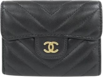 Chanel Pre-owned Coin Purse - Dames - Vintage Accessoires - Zwart - ONE Size - Leer - Vintage