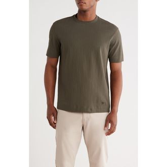 Emporio Armani Tonal Chevron Cotton T-Shirt in Light Grey at Nordstrom Rack, Size Xxx-Large