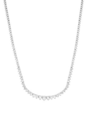 Effy 14K White Gold 2.91 Carat Diamond Tennis Necklace in 14K Gold at Nordstrom, Size 18