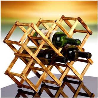 Trade Shop Trade Shop - Botellero 10 Puestos Botellero Expositor Bodega Vino
