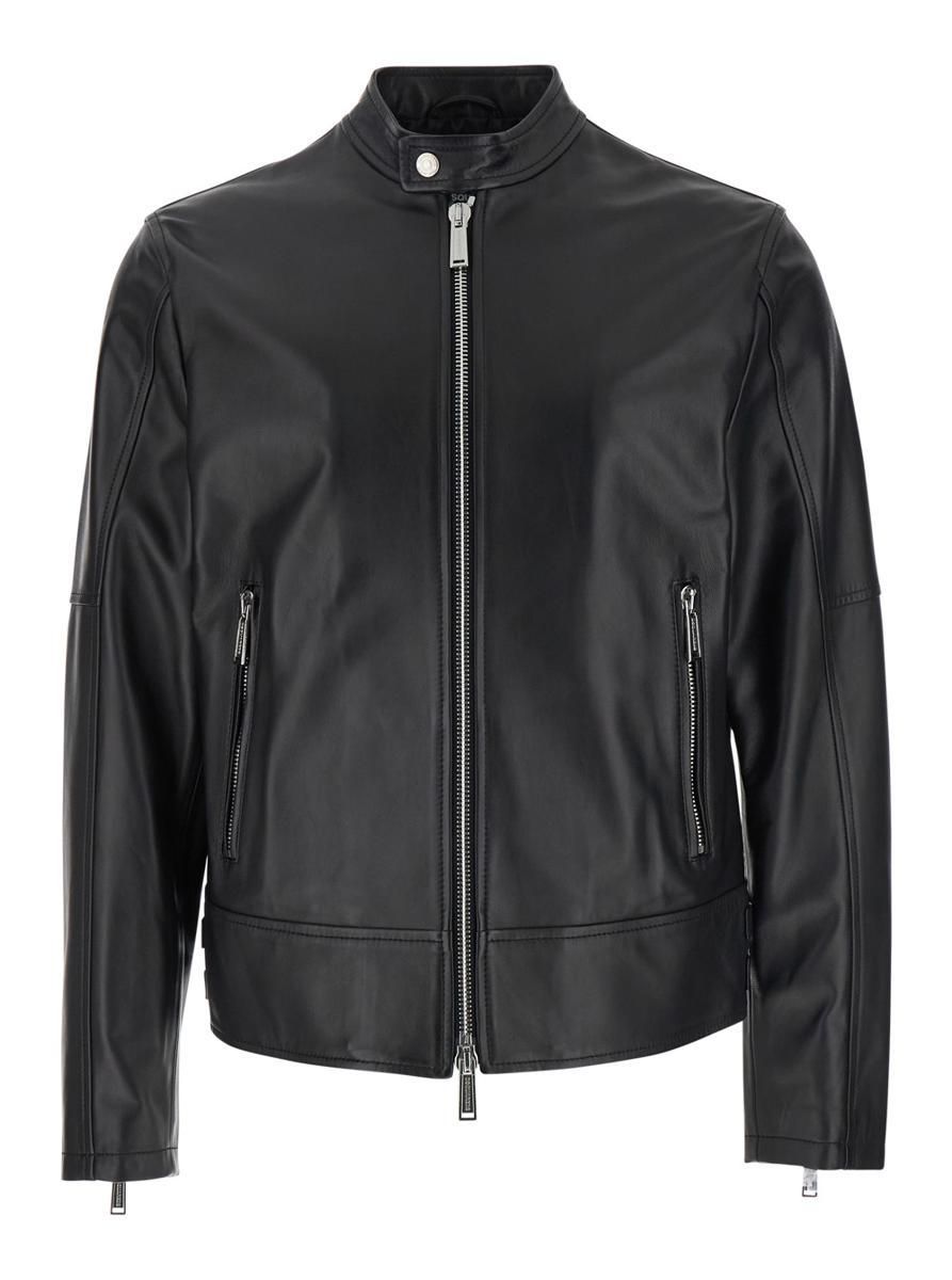 Dsquared2 レザージャケット Dsquared2 ディースクエアード レザー ライダースジャケット