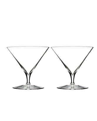 Waterford Set Of 2 Elegance Martini Glasses With $10 Credit