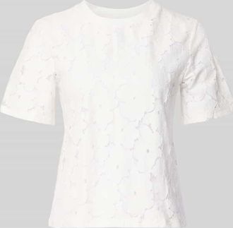 Vero Moda Regular Fit T-Shirt aus Spitze Modell SALLIE in Offwhite, Gr&ouml;&szlig;e XL