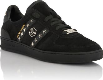 Philipp Plein Low-Top Sneakers Retro Rebel Leather Unisex in Black/black at Nordstrom, Size 43