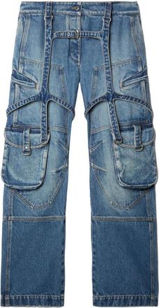 Off-white Blauwe Dames Jeans Lente/Zomer - Dames - Regular Fit Jeans - Blauw - W26 - Katoen - Jeans