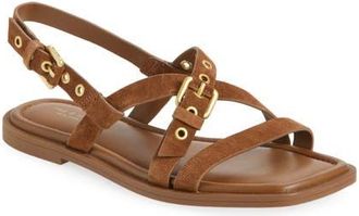 Rag & Bone Harlow Strappy Sandal in Umber Suede at Nordstrom, Size 10.5Us