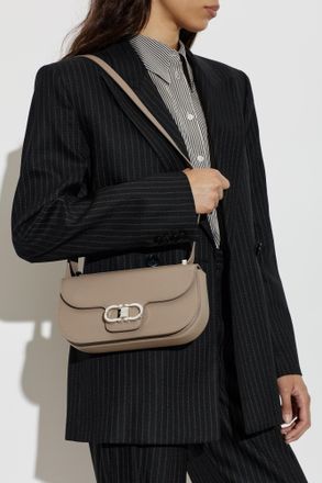 Ferragamo Double Bag, Womens, Beige