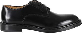 Corvari Glad Leren Derby Schoenen met Gladde Finish - Heren - Nette schoenen - Zwart - 39 1/2 EU - Leer - Schoenen