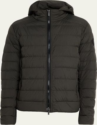 Canada Goose Mens Crofton Packable Quilted Matte Ripstop Hoodie