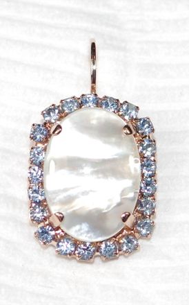 Mariana Womens Dancing In The Moonlight Earrings In Blue / White / Natural