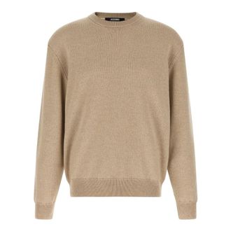 Jacquemus Moulin Knit - Heren - Truien - Beige - Maat: XL Wol