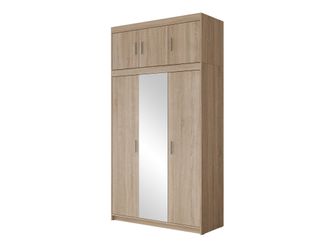 Mirjan24 Mobilier1 - Armario Novduni 105, Roble Sonoma, 246x133x53cm, Puertas De Armario: Con Bisagras, N&uacute;mero De Estantes: 0