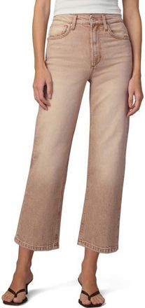 Joe's The Margot High Waist Crop Straight Leg Jeans in Washed Tannin at Nordstrom, Size 32