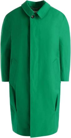Bally pleat-detailed coat - women - Polyester - 38 - Green