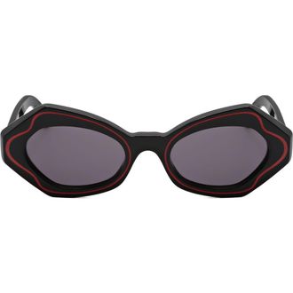 Marni 53mm Round Sunglasses in Black /Grey at Nordstrom Rack