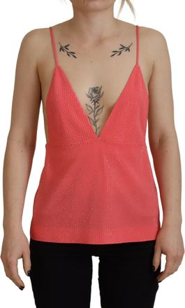 Dsquared2 Dsquared&sup2; Sleeveless Spaghetti Strap Cami V-neck Womens Top (Pre-Owned)