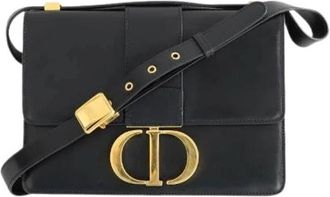 Dior Pre-owned 30 Montaigne Schoudertas - Dames - Vintage Schoudertas - Zwart - ONE Size - Leer - Vintage