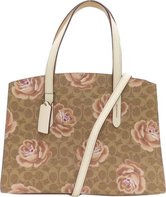 Coach Brown Pvc Tote Bag (Pre-Owned)