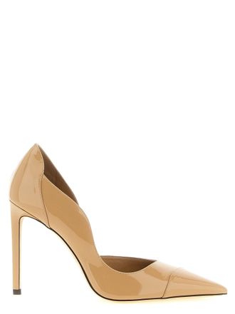 Jimmy Choo London Beige Leather High Heel Womens Pumps