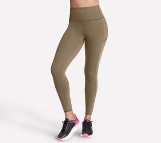 Skechers Leggings SKECHERS Womens High Waisted Legging, Damen, Gr. XXL, N-Gr, grau, Obermaterial: 88% Nylon, 12% Elasthan, Hosen Leggings