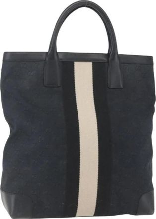 Gucci Pre-owned Canvas Tote Bag - Dames - Vintage Shopper - Zwart - ONE Size - Vintage