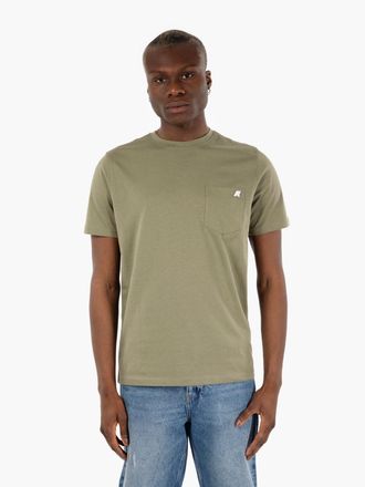 K-Way T-shirt Sigur jersey con tasca logata verde