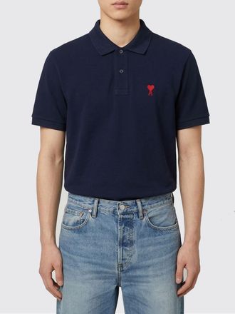 Ami Polo in cotone con logo Ami Paris