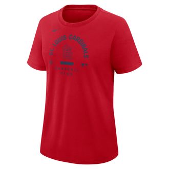Nike St. Louis Cardinals Authentic Collection Early Work Nike Womens Dri-FIT MLB T-Shirt in Red | 03N862QSCN-HXK