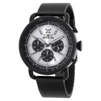 Invicta Speedway Zager Exclusive Chronograph Quartz Silver Dial Mens Watch 47362