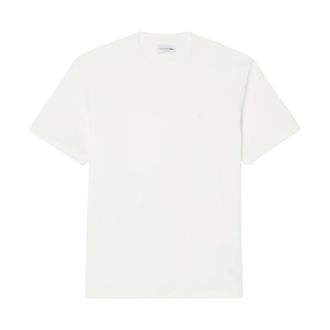 Lacoste Embroidered Signature T-Shirt - male - Lacoste - T-Shirts - White - 2XL - Tops