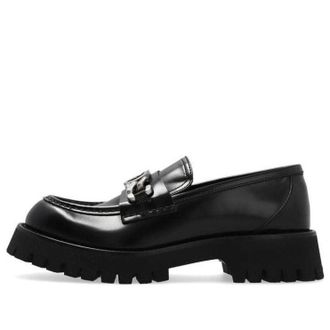 Gucci (WMNS) Gucci Lug Sole Loafer Black Leather 752650-DS800-1000