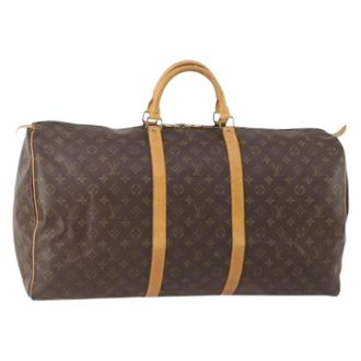 Louis Vuitton Pre-owned Weekend Bags, female, Brown, Size: ONE SIZE Pre-owned Keepall 60 Boston Bag
