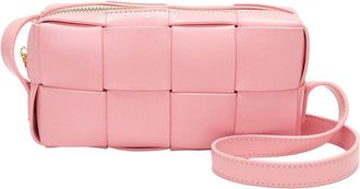 Tiffany & Fred Tiffany And Fred Paris Woven Leather Mini Crossbody Bag
