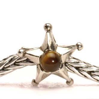 Trollbeads Womens Gemini Star Bead Charm In Silver