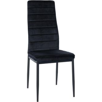 Clp Silla De Comedor Mayfair Negro Terciopelo