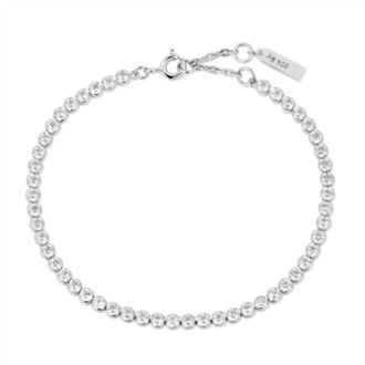 Ania Haie Womens Row Bezel Set Bracelet In Silver