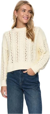 N&uuml;mph Nuremi Pullover 9501 - Dames - Ronde hals truien - Beige - L - Truien & Vesten