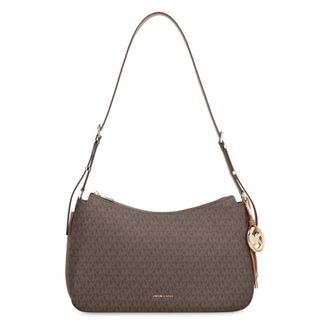 Michael Kors Shoulder Bags, female, Brown, Size: ONE SIZE Nolita Medium Signature Logo Shoulder Bag